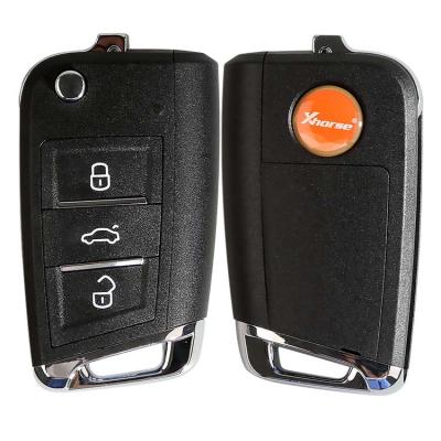 China Many Cars XSMQB1EN Xhorse Smart Remote Key VW MQB Filp 3 Buttons Proximity 5pcs/lot English for sale