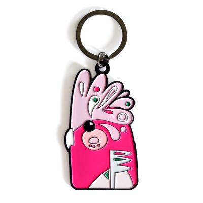 China Customizable Pendant Keychain Heart Sublimation Printing Photo Blank Metal Key Chain DIY Key Chain for sale