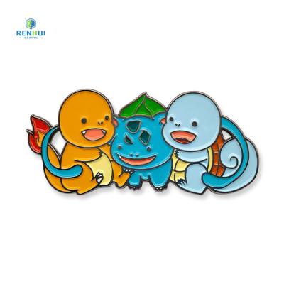 China Japan custom design chibi kawaii baby japan anime memorabilia brooch lapel pin badge metal cute cartoon character spell enamel pin random for sale