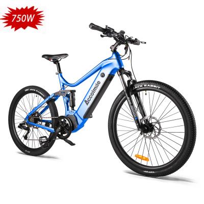 China mid motor aluminum alloy bafang 750w mountain bike suspension enduro electric ebike ebike full drive accolmile for sale