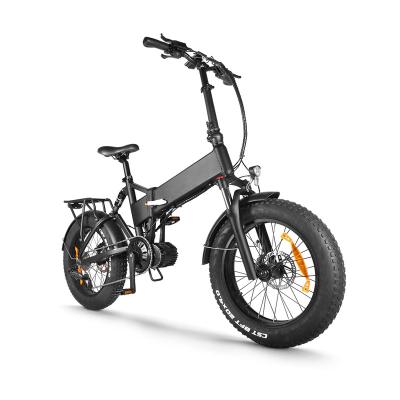 China Aluminum alloy 20inch folding bafang 48v 1000w ebike mid cruiser 20