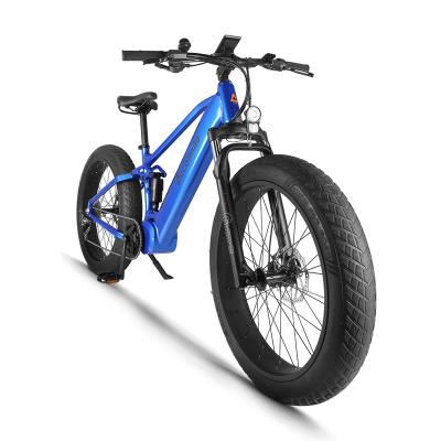 China High power 1000w aluminum bafang electric super bike 26 inch mountainbike with full suspension for sale