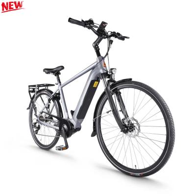 China Bafang Aluminum Alloy Accolmile Electric Bicycle City Bike 700C 36v 250W Mid Torque Electric Motor Fatigue 14.5Ah Electric Bike Road eBike For Men for sale