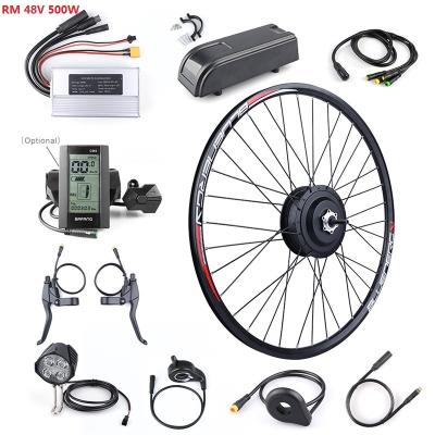 China Single Wheel 48V E BIKE Conversion Kit 500W Geared Rear Wheel Bafang Hub Motor Set Electric Bike Conversion Kit Bicycle Motor 20/26/27.5/700C for sale