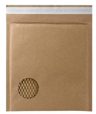 China Custom Eco-friend Honeycomb Padded Envelope Natural Printing Packaging Recycled Biodegradable Kraft Paper Mesh Paper Padded Bags for sale