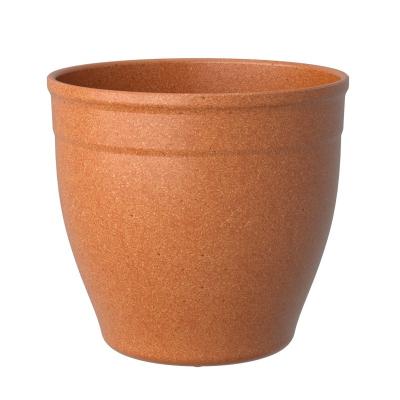 China Pioneera 18cm Flower Pots Plant Pots Eco-Friendly Modern High Quality Modern Rice Husk Plant Pots Indoor Indoor Outdoor Pots for sale