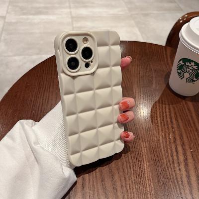 China Shockproof For iPhone14promax 13 Cube Phone Case Apple 13pro Cube Phone Case Apple 13pro Max 13 Fashion 11 Anti-fall 14 Simple Three-dimensional Personality 14 Silica Gel for sale