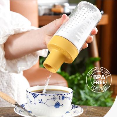 China Sustainable Amazon Sealed Kitchen Ration Control Salt Control Sugar Seasoning Bottle Outdoor Barbecue Pepper Sprinkle Bottle Salt Shaker for sale