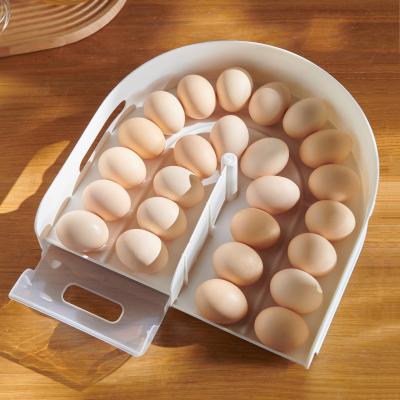 China 50 Gridegg Viable Chicken Egg Organizer Container Drop Rack Bin Egg Resh-preservation Storage Container for sale