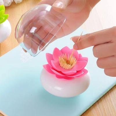 China Viable Plastic Toothpick Dispenser Container Custom Logo Restaurant Gift Promotion Gift Empty Toothpick Storage Box for sale