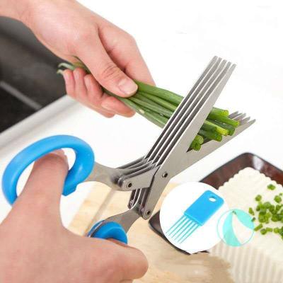 China Sharp Professional Kitchen Chicken and Fish Belly-Opening Multifunctional Vegetable Cutting Scissors for sale