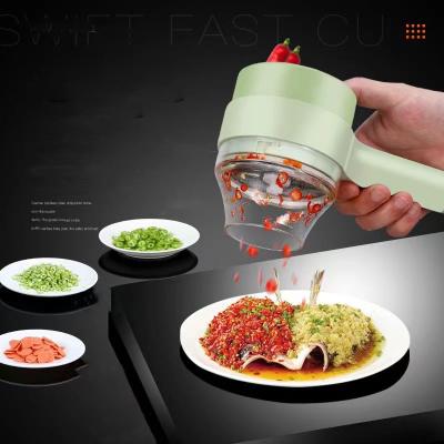 China 200ML Capacity USB Hand Cup Mini Garlic Viable Cordless Electric Food Cleaver Crusher Vegetable Slicer Cutter For Kitchen for sale