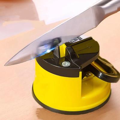 China Amazon Kitchen Disposable Hot Professional Adjustable Angle Base Suction Sharpener Machine Sharp Knife Sharpener for sale