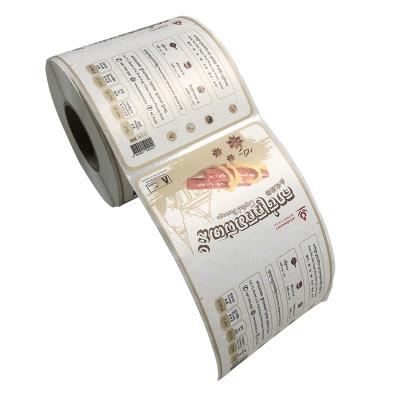 China Waterproof Roll Food Packaging Jars Cans Stickers Label Custom Self Adhesive Glossy Spice Tanks Oil Proof Vinyl Print Labels Sticker for sale