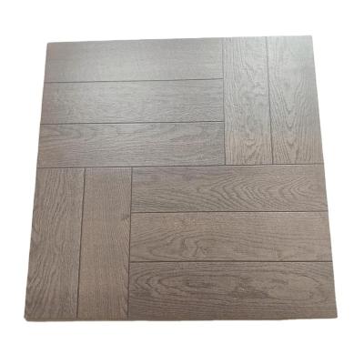 China New Chinese style matte anti-slip wood grain tile dark and elegant indoor wood grain antique glazed tile for sale