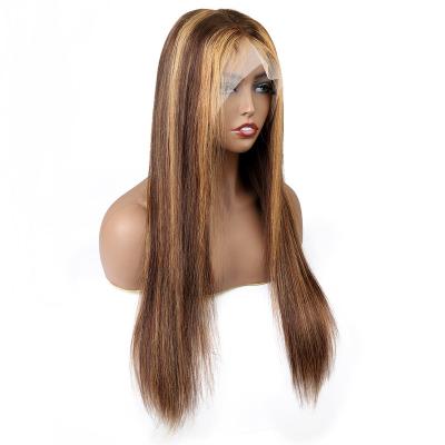 China Wholesale Bone Straight Hd P4/27 13*4 Full Lace Wig Hide Jew Remover Replacement Heads Preplucked Human Virgin Hair for sale