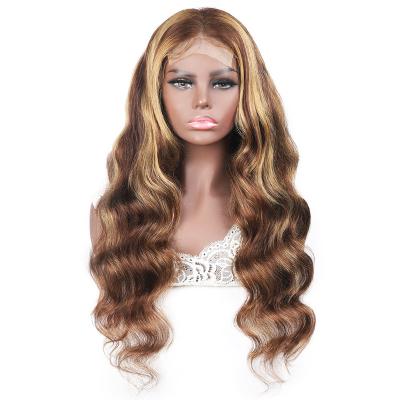 China Body Wave Ombre Body Wave Color Frontal Fashion P4 27 Korean Vietnam Wig Luxury Swiss 13x4 Lace Front Extensions & Wigs Hair gs for sale