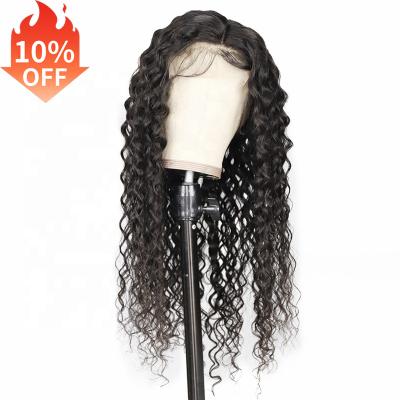 China 2022 hot sale water wave fast shipping hd 13*4 lace front preplucked remy brazilian virgin hair weaves and wigs for sale