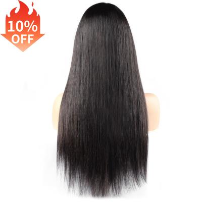 China Straight 40 Inch Long Bone Fast Shipping Raw Virgin Hair Wig Wholesale Seller 100% Straight Lace Front 4x4 Lace Front Wig for sale