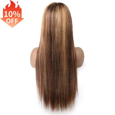 China Ombre Straight Bone Straight Wigs Blondes 4*4 Lace Front Wig Taggs Tags Location Custom Extension Closure Logo Hair Braiding Wig for sale