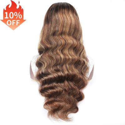 China Body Wave P4/27 Crochet Hair 4*4 Lace Extension Ombre Frontal Body Wave Braided Wigs For Black Women Sellers Wigs Braids for sale