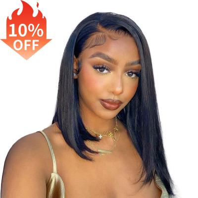 China Other Straight 4*4 Lace Closure Lead Hair Extension Wigs 613 Short Straight Blonde Brazilian Ombre Colored 100% Curly Hair Lead Wigs for sale