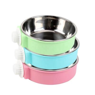 China Smart Adjustable Bowl Cat Hanging Bowl Dog Food Factory Supply Pet Viable Feeder Dog Bowl for sale