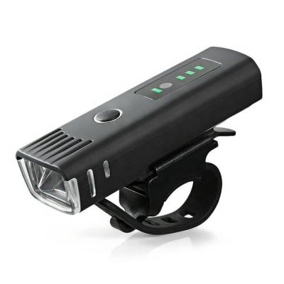 China Waterproof 4-speed Mode LED Bicycle Headlight Rechargeable Torch Front Light USB Indication Bike Fill Light for sale