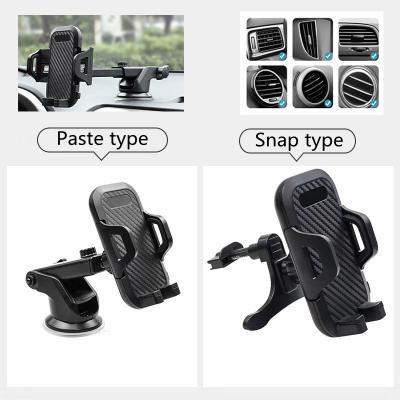 China New Style Adjustable Universal Extendable Phone Holder For Car Duct Dash Mount Phone Holder for sale