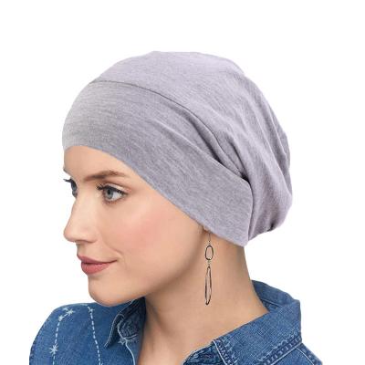 China Fashion Cotton Ruffle Cloth Chemo Caps Cancer Hats Sleeping Hood Hat Hijab Turban For Women for sale