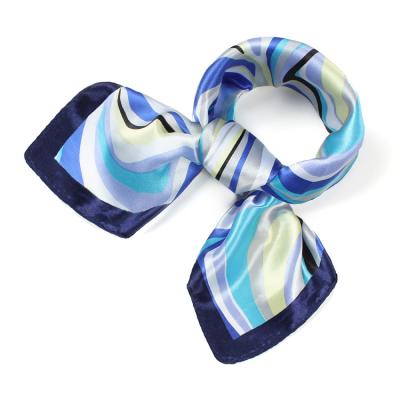 China 2019 New Design Square Smooth Chiffon Silk Satin Scarf 60x60 for sale