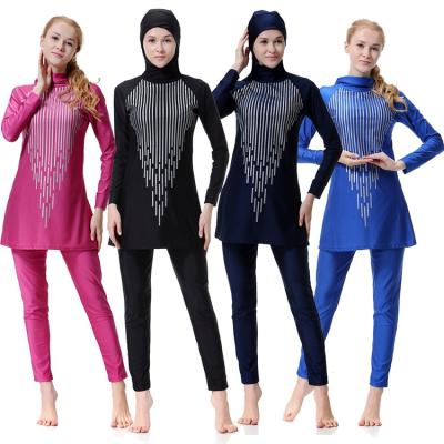 China Women Modest Hijab Muslim Swimwear Bathing Suit Beach Anti-UV Muslim Swimwear for sale