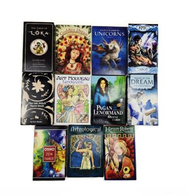 China Amazon Paper Astrological Printing Love Decks Printing Playing Cards Panel Paper Deck Goldens Virtue Oracle Card Crystal Angel Oracle Card for sale