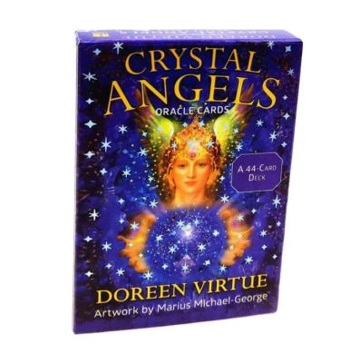 China Amazon Color Paper Wholesale For Sale OEM Custom Playing Cards Panel Board Printing Deck Doreen Virtue Oracle Card Crystal Angel Oracle Cards for sale