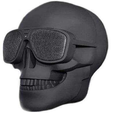 China Amazon Halloween Bone Wireless Cool Cool Wireless Speaker With Glass Party Support TF Desktop Outdoor Skull Shape Skull Main Speaker for sale