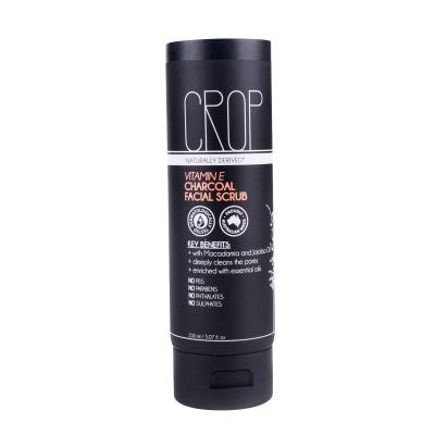 China Plastic Cosmetics Matt Black Plastic ACP Facial Scrub Tube Packaging 150ml ACP Tube for sale