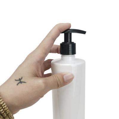 China OEM 330ml Eco - Friendly Empty White Body Lotion Bottle With Pump for sale