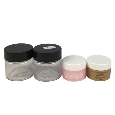 China 5g 15g Moisturizer Eye Cream Moisturizer Eye Cream Promotion Items Travel Kit Refillable Plastic Pet Cream Cosmetic Jars for sale