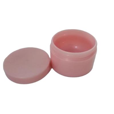 China Hot Sale Double Wall PP 5oz 150ml Single Wall Plastic Jars For Cosmetics Cream Or Body Butter Pearly Pink Packaging Jar for sale