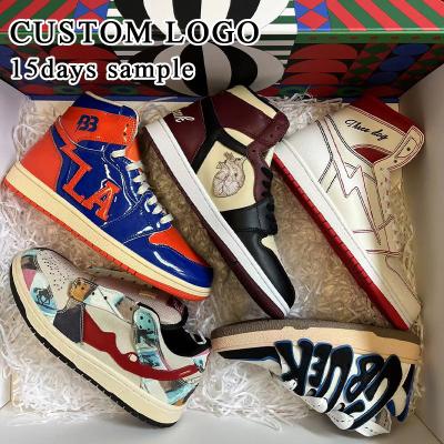 China Fashion Trend Factory Custom Sale Logo Design Sports Shoes Custom Sneaker Best Shoes Low Men's Basketball Shoes aj for sale