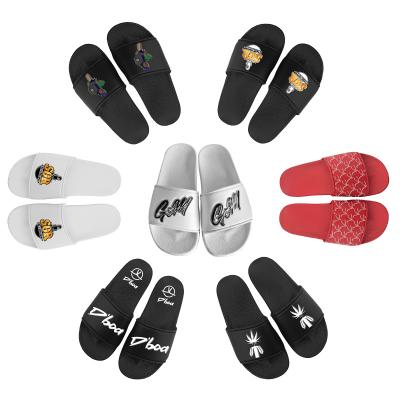 China Fashion Trend Price Logo Slides Flat Ladies Indoor Slippers Ladies Slides Cheap Custom Slipper Sandals for sale