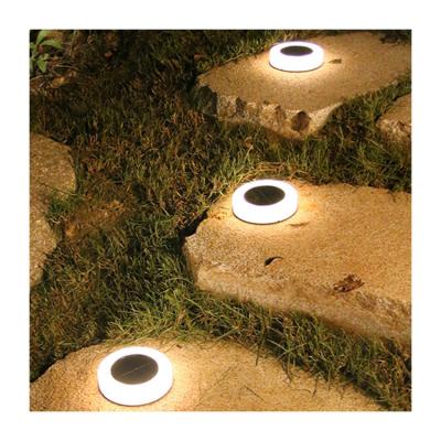 China Outdoor Warm White Solar Light IP65 LED Walkway Solar Ground Light Waterproof LED Solar Garden Light for sale