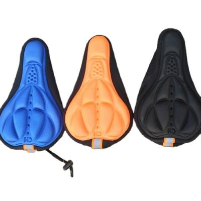 China 3D Mountain Bikes Bicycle Cushion Cover Seat Cover Silicone Breathable Emboss Seat Cover for sale