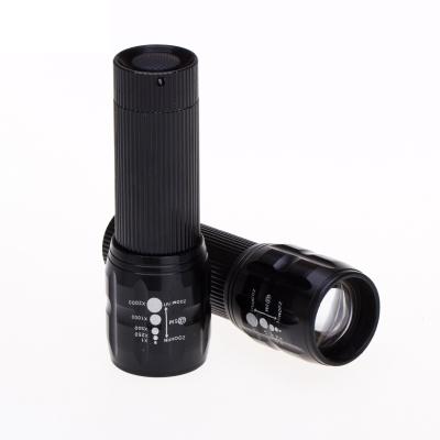 China Mountain Bike Flashlight Bicycle Headlight Boom Flashlight Aluminum Threegear Mini Flashlight Zoom Mount Equipment for sale