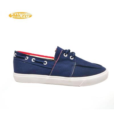 China Fashion trend stretching design men's lightweight canvas shoes unisex navy anti slip casual shoes for sale