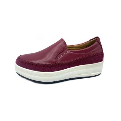 China 2022 Fashion Trend Trendy Woman Wine Sport Shoes Walking Style Comfortable Slip On Shoes for sale