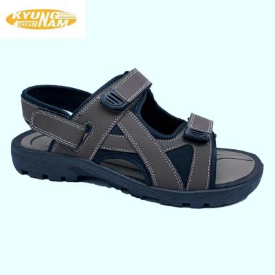 China Wholesale Lightweight Kids Sandals Summer Solid Color Recreational Leather Anti-skid Breathable Sandals for sale