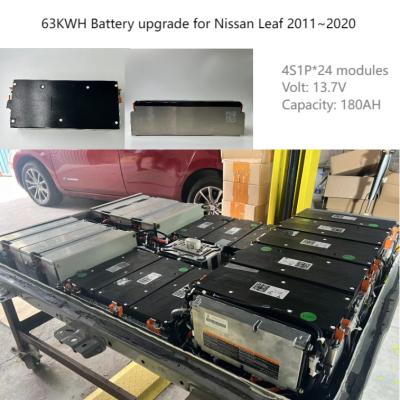 China 2011-2020 2012 2015 Nissan Leaf Ev Battery Replacement NMC 13.7V 180AH 4S1P Lithium-Ion Battery 63kwh Upgrade Kit en venta