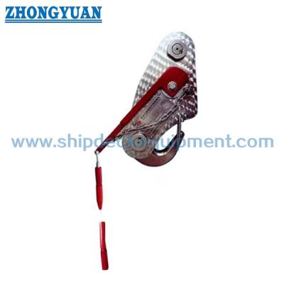 China 15KN Manual Release Hook For Rescue Boat Life-raft On Load Release Mechanism for sale