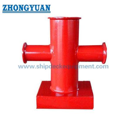 China CB/T 3845-2000 Ships Single Cross Bitt Cruciform Bollard Ship Mooring Equipment for sale